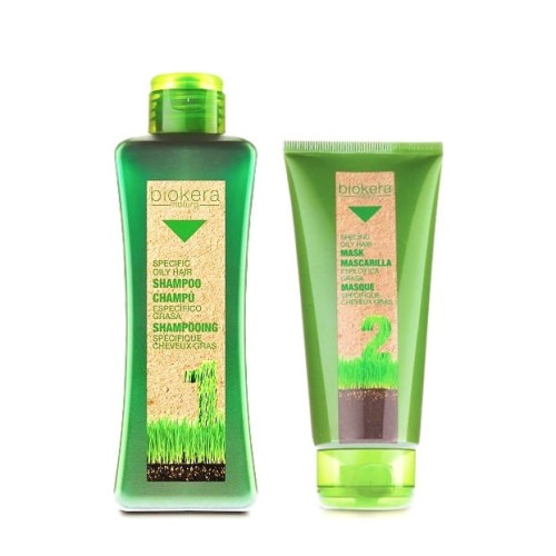 Biokera Natura Oily Hair Set szampon 300ml + odżywka 200ml do ...