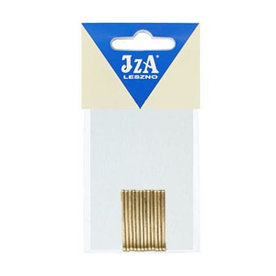 IzA 024/12 wsuwki proste bez kulek złote 4cm - 12szt. 1