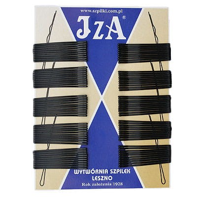 IzA 105/100 wsuwki z kulkami na końcach czarne 100 sztuk 50mm 1