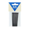 IzA 107/12 wsuwki proste kulki czarne 7cm - 12szt. 1