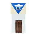 IZA 115/12 wsuwki proste z kulkami brązowe 5cm 12 szt. 1