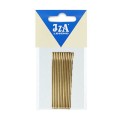 IZA 127/12 złote wsuwki proste 2 kulki 7cm - 12 szt. 1