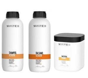 Selective Artistic Flair Keratin set szampon +odżywka +mask 3x1l