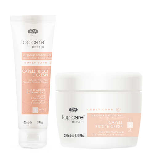 Lisap Top Care Curly zestaw odżywka myjąca 150ml + maska 250ml włosy kręcone 1