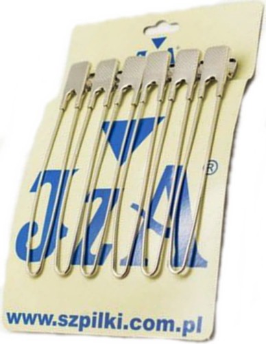 IzA 30339/6 Klipsy fryzjerskie 12cm metal 6 sztuk 1