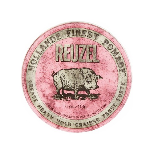 Reuzel Grease Heavy Hold woskowa pomada różowa 113g 1