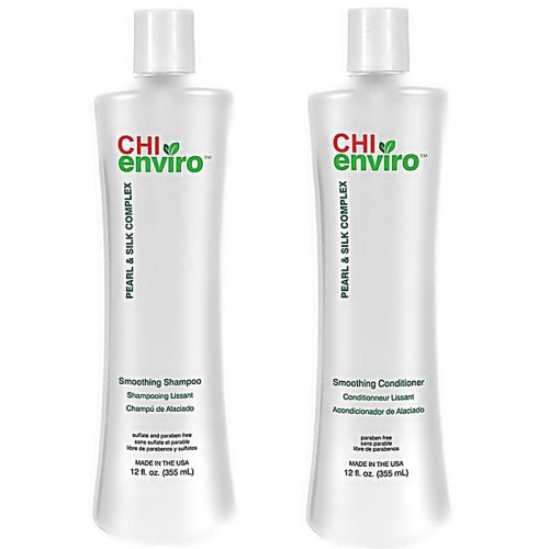 CHI Enviro zestaw wygładzający szampon 350ml + odżywka 350 ml 1