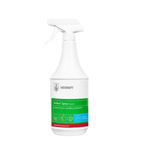 Medisept Velox Spray Neutral mycia dezynfekcji powierzchni 1l 1