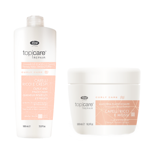 Lisap Top Care Curly zestaw szampon 1000ml + maska 500ml kręcone włosy