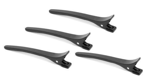 FOX Academy klipsy fryzjerskie 9cm czarne 4 szt. 1