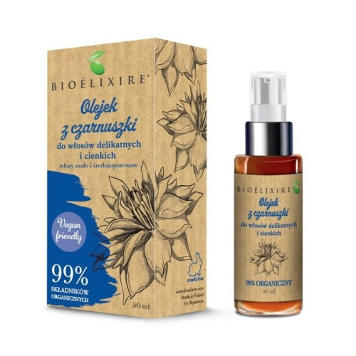 Bioelixire Organic Vegan olejek z czarnuszki 50ml 1
