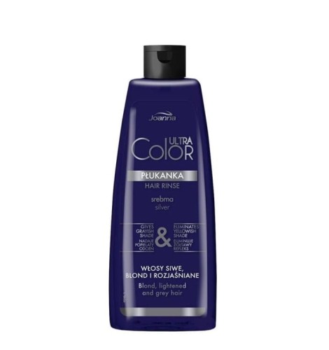 Joanna Ultra Color Silver płukanka srebrna do włosów blond i siwych 150ml 1