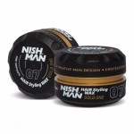 Nishman Styling Wax 07 GOLD ONE pomada średnie utrwalenie czarna 150ml