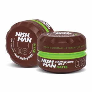Nishman Styling Wax 08 MATTE pomada średnie utrwalenie brązowa 150ml