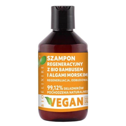 Bioelixire Bio Bambusem Algami szampon regeneruje włosy 300ml 1