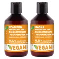Bioelixire Bio Bambusem Algami szampon i maska 2x300ml 1