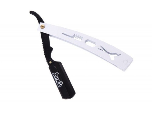 Poniks FB016 brzytwa metalowa barberska biała 1