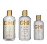CHI Keratin Gold set szampon 355ml + odżywka 355ml + Silk 177ml