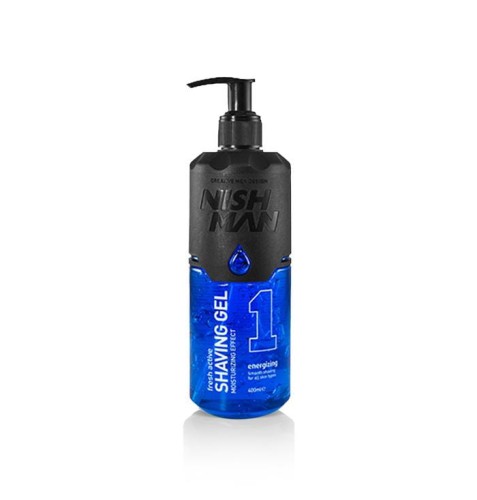 Nishman Shaving Gel 1 Energizing żel do golenia blue 400ml 1
