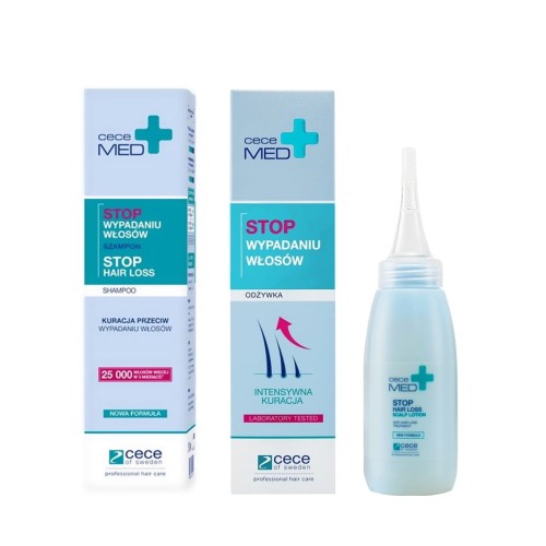 CeCe MED Hair Loss STOP wypadaniu włosów szampon + odżywka + lotion 1