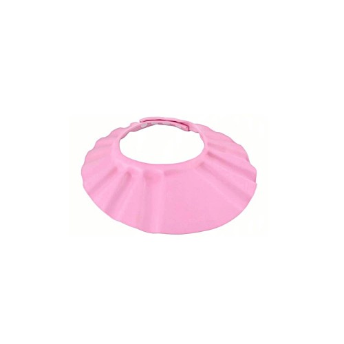 Rondo kąpielowe daszek do mycia głowy dzieci różowe 1
