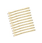 IzA 335/10 wsuwki karbowane 2 kulki beżowe 5cm - 10 szt. 