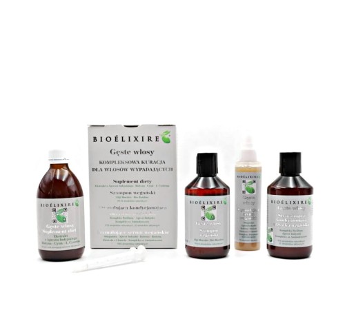 Bioelixire Gęste Włosy Kompleksowa kuracja dla włosów wypadających 1