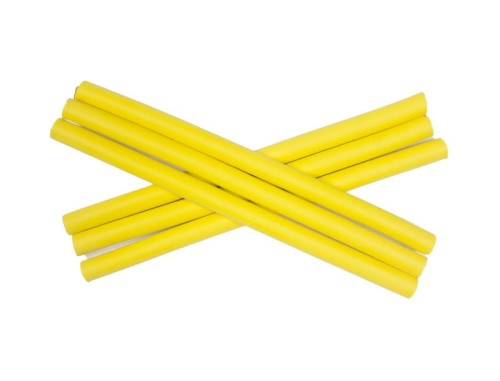 Papiloty do włosów elastyczne żółte 6szt. 10mm 1