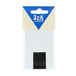 IzA 004/12 wsuwki proste krótkie bez kulek czarne 4cm - 12szt.