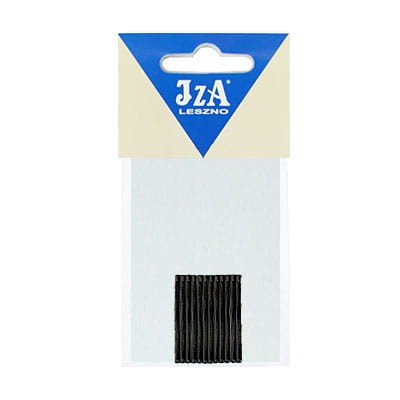 IzA 004/12 wsuwki proste krótkie bez kulek czarne 4cm - 12szt. 1