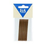 IzA 017/12 wsuwki proste bez kulek brąz 7cm - 12szt.