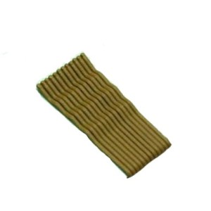 IZA 325/12MAT wsuwki karbowane złote matowe 5cm - 12 szt.