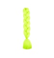 Włosy syntetyczne sztuczne do warkoczy upięć 60cm neonowy żółty 1