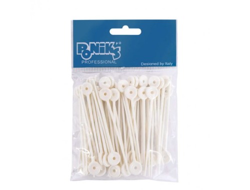 Poniks CS023 Szpilki do wałków plastikowe białe 36szt.  1