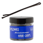 IzA 105/G Prosta wsuwka do włosów z dwiema kulkami 5cm 500g czarne