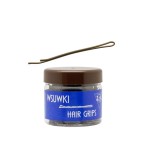 IzA 015/G Prosta wsuwka do włosów 5cm 500g brąz