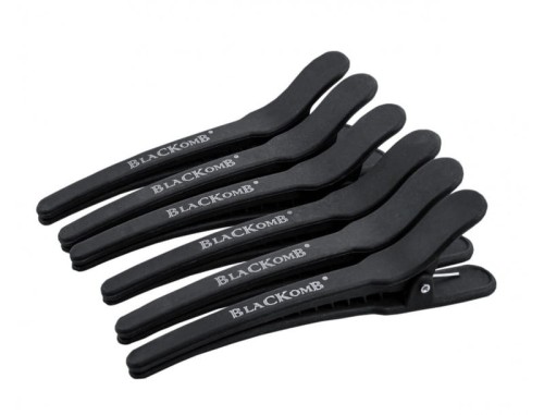 Blackomb CK35859 Carbon klipsy fryzjerskie czarne 6 szt. 1