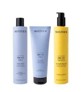 Selective OnCare Daily szampon 275ml + odżywka 250ml  + Smooth Milk  275ml 