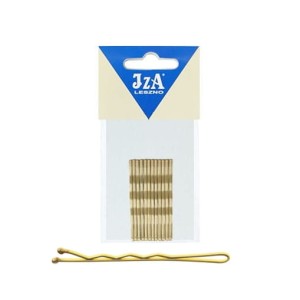 IZA 325/12 złote wsuwki karbowane 2 kulki 5cm - 12 szt.