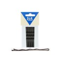 IZA 307/12 wsuwki karbowane 2 kulki czarne 7cm - 12 szt. 1