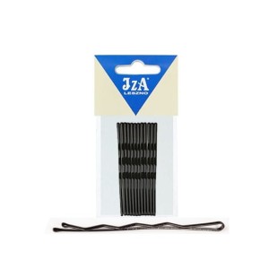 IZA 307/12 wsuwki karbowane 2 kulki czarne 7cm - 12 szt.