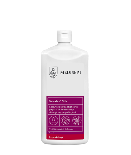 Medisept Velodes Silk Płyn dezynfekcja rąk 500ml 1