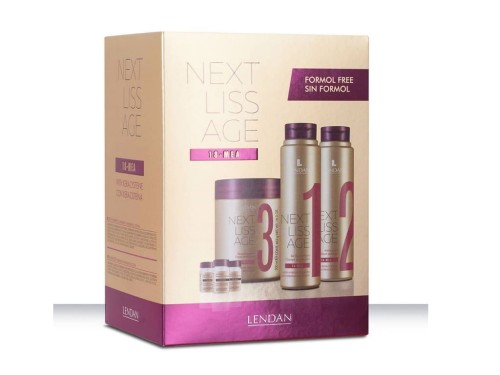 Lendan Professional Next liss Age kuracja keratynowa wygładzająca włosy - na kilka zabiegów 1