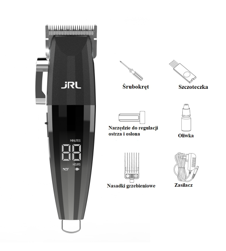 JRL Professional Fresh Fade 2020C Clipper Black bezprzewodowa maszynka do włosów  1