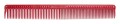 JRL Professional J002 Zestaw 5 czerwonych grzebieni z etui  5