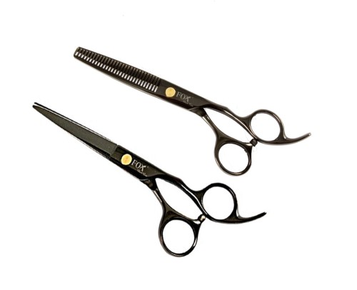 Fox Black Rose zestaw nożyczki 6.0 + degażowki 6.0 1