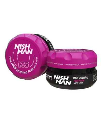 Nishman M5 Fibre Hair Sculpting Paste Matte Look Matowa pasta o mocnym chwycie 100ml 1