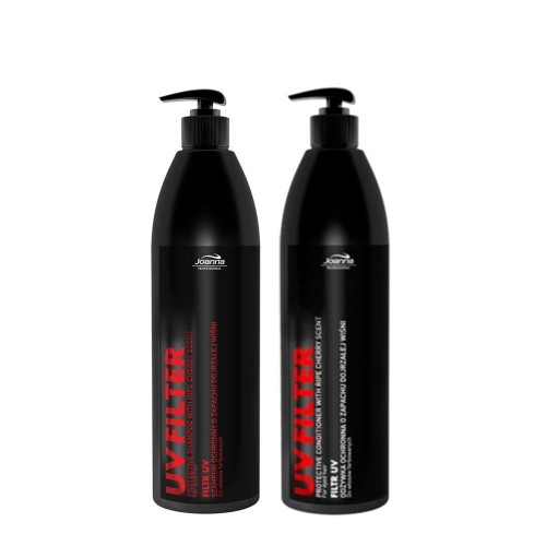 Joanna Professional UV Filter szampon + odżywka włosy farbowane 2x1000ml 1