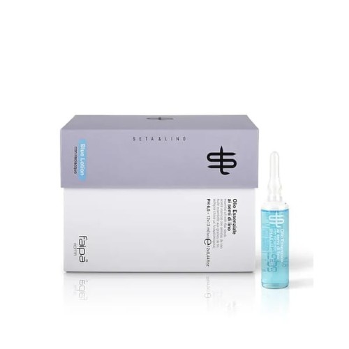 Faipa Roma SETA & LINO Essential Oil Blue odbudowa, blask, objętość ampułki 12x13ml 1