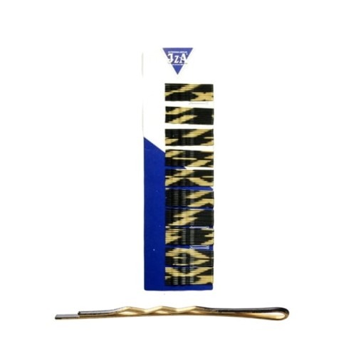 IZA 0602/100 wsuwki proste bez kulek czarno-złote 6cm 100szt.  1